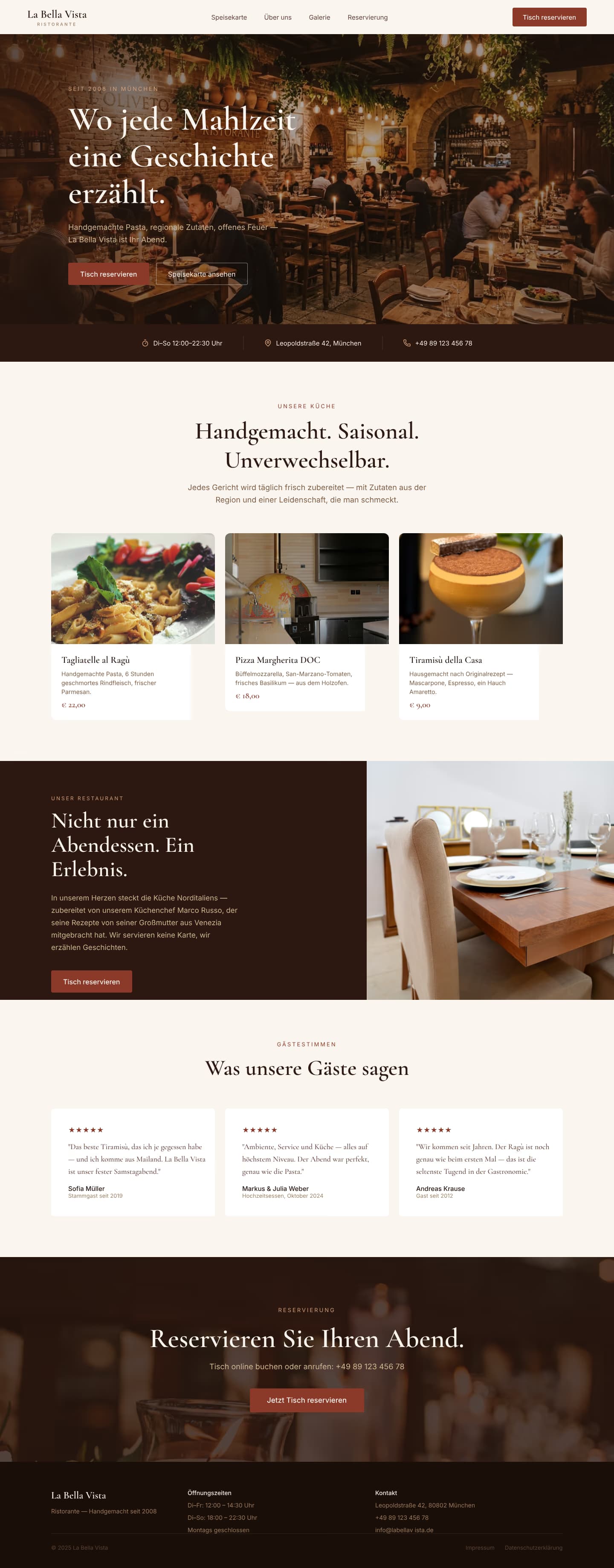 Restaurants Website komplett