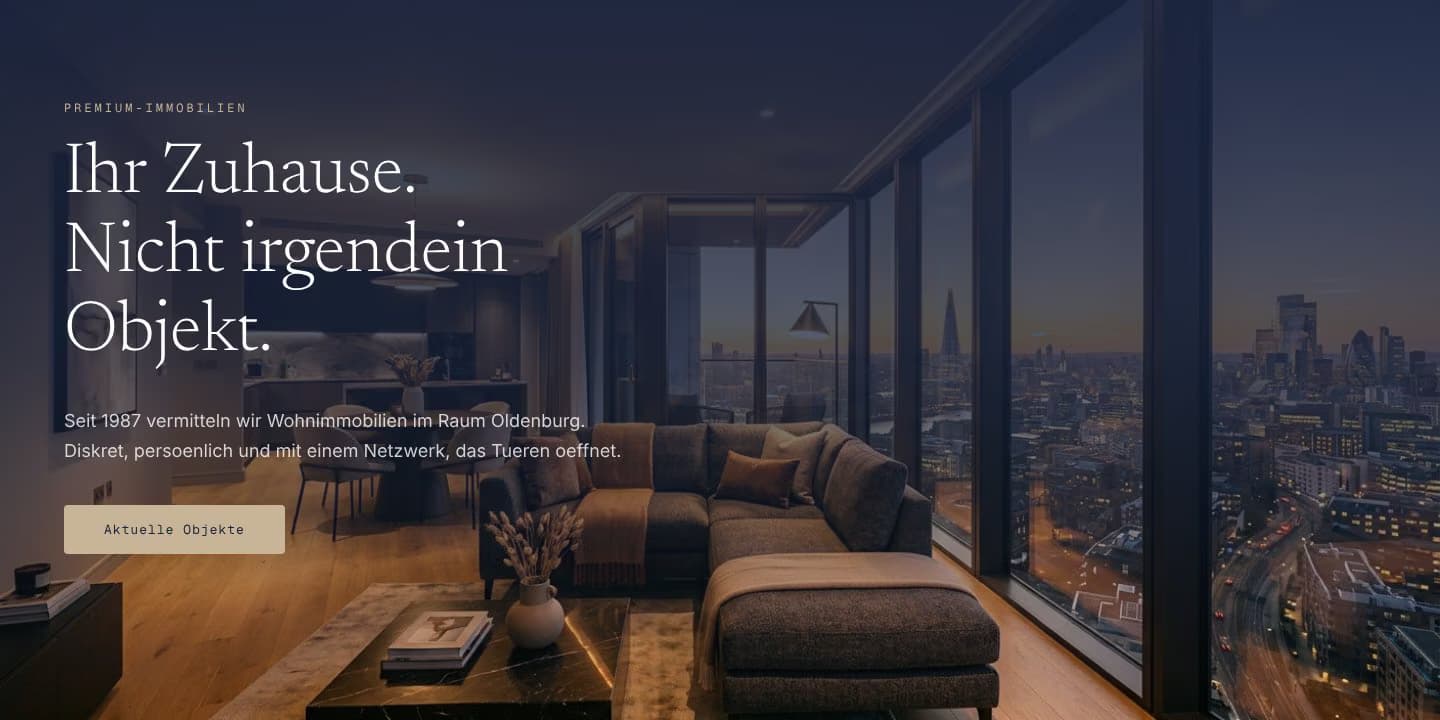 Immobilien Website-Beispiel