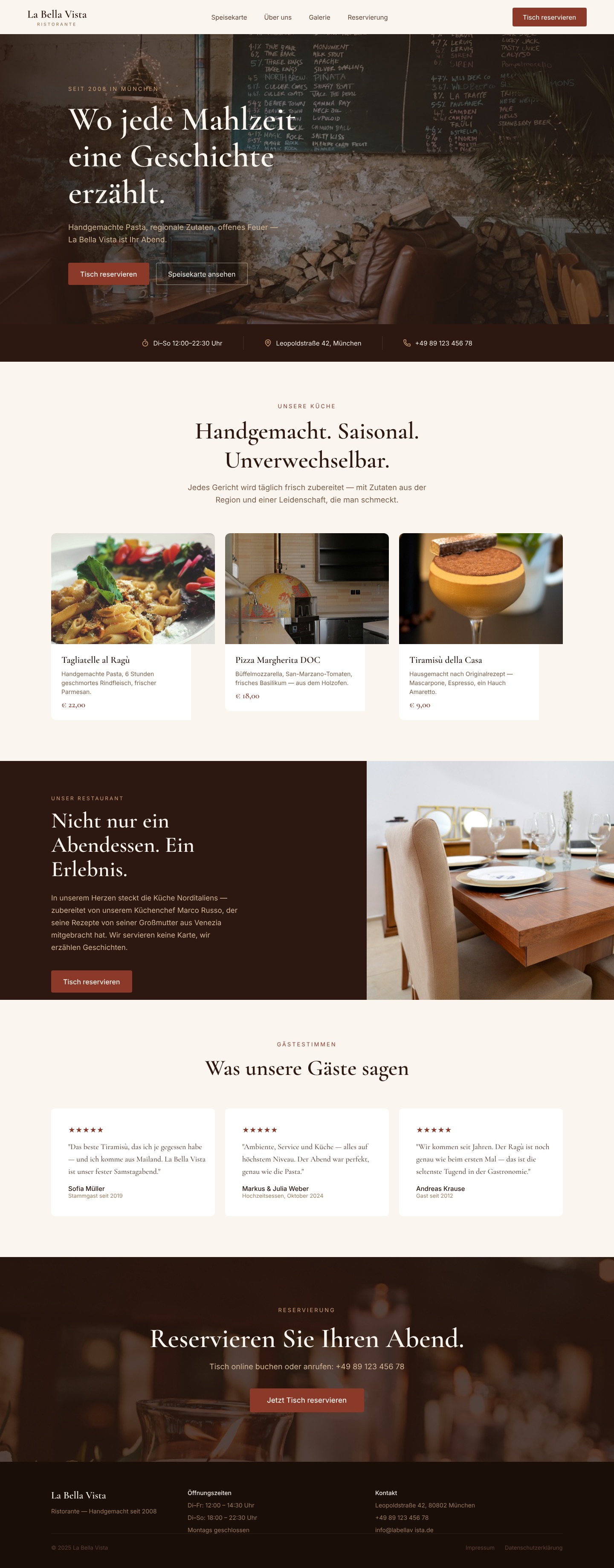 Restaurants Website komplett